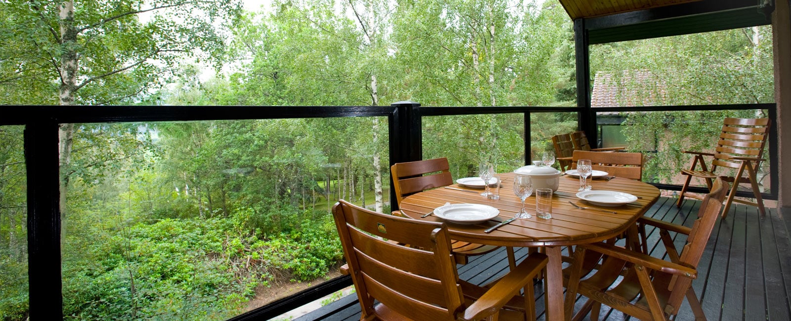 Terrace at Craigendarroch Lodges, Managed by Hilton Grand Vacations in Royal Deeside, Scotland