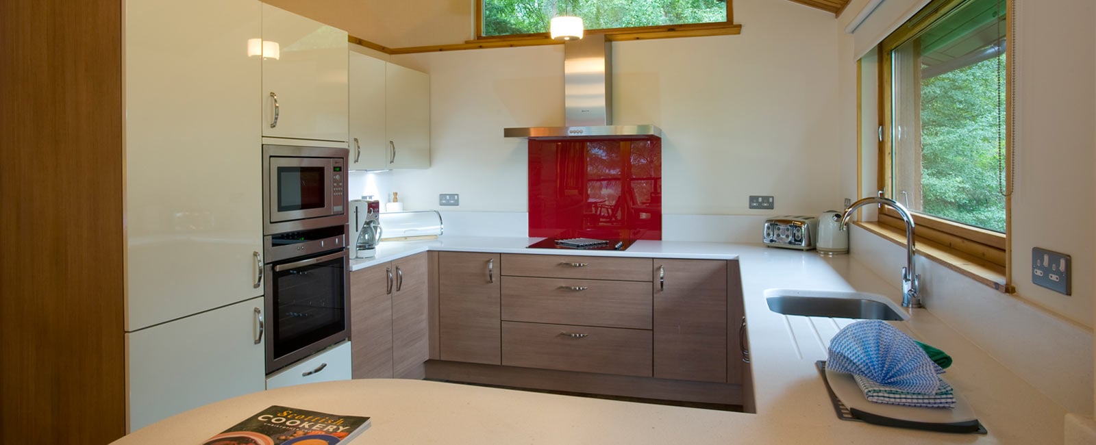 Kitchen at Craigendarroch Lodges, Managed by Hilton Grand Vacations in Royal Deeside, Scotland