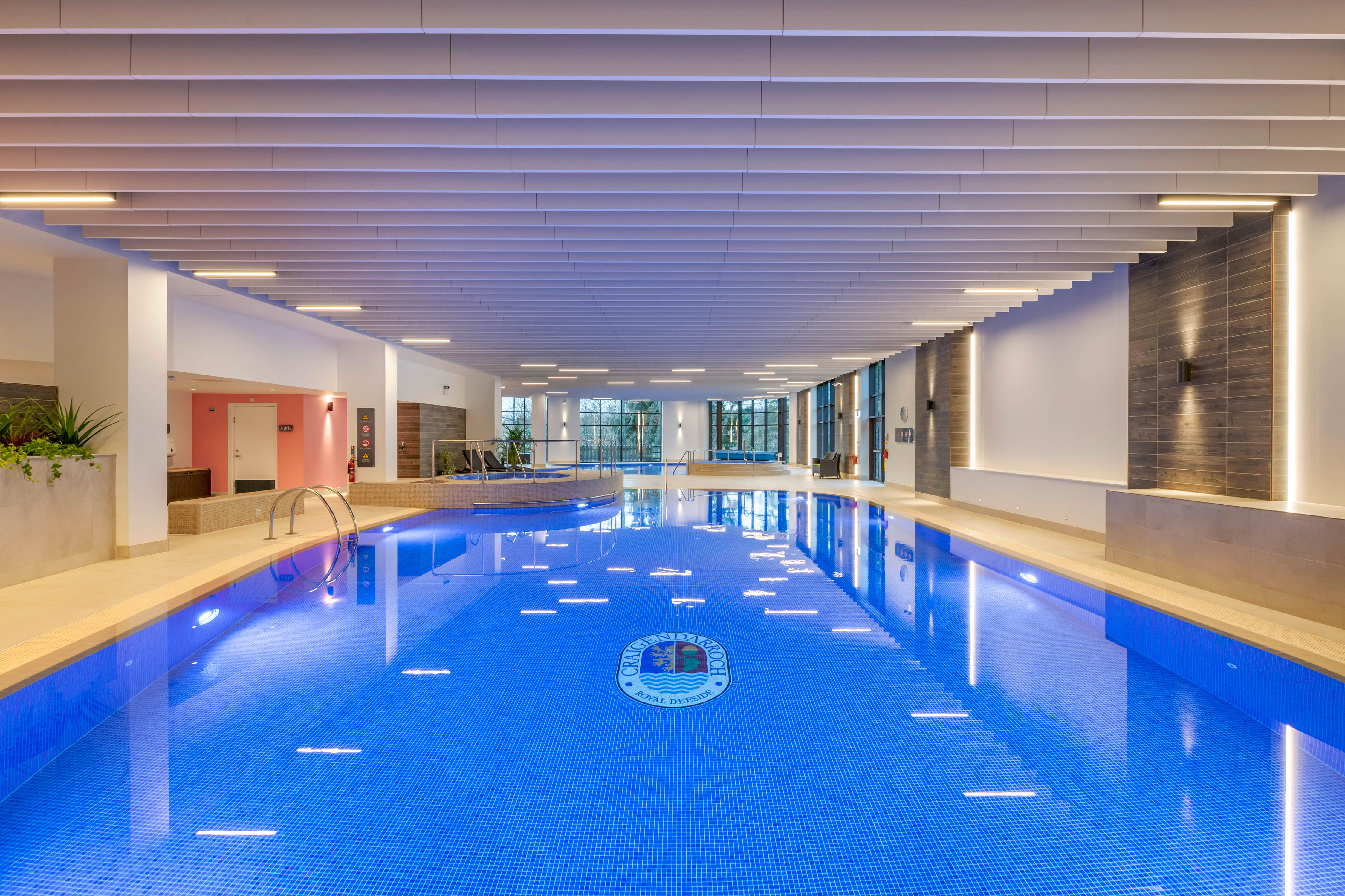 Indoor Pool at Craigendarroch Lodges, Managed by Hilton Grand Vacations in Royal Deeside, Scotland