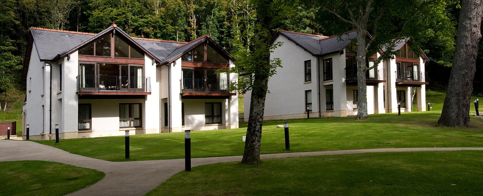 Exterior of Dunkeld House Lodges, Managed by Hilton Grand Vacations in Perthshire, Scotland